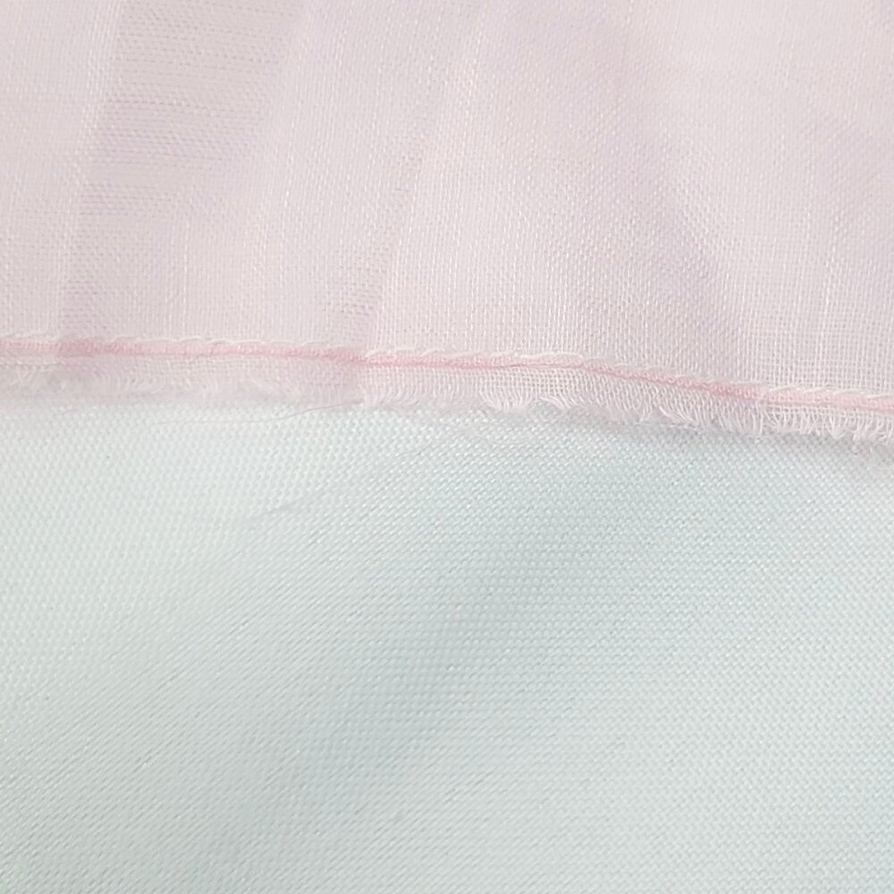 VTG Pastel Rainbow Sheer Organza Apron Pink Yellow & Blue Stripes See-through - Picture 5 of 6